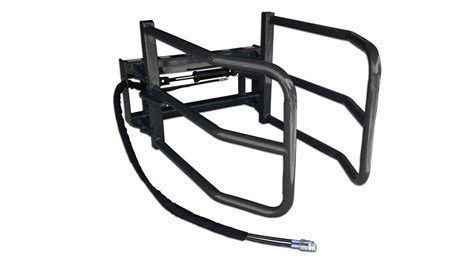 skid steer bale squeeze|spartan skid steer bale attachment.